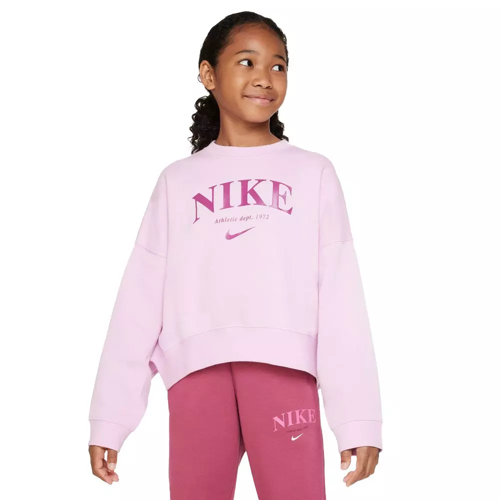 Nike sweatshirt trend discount fleece oversized crew